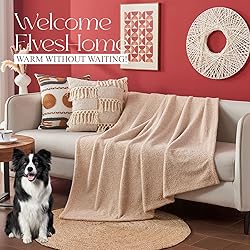 Ailemei Direct Knit Throw Blanket for Bed, Soft