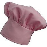 CHEFSKIN Pink Chef Hat Fully Adjustable Beautiful Hat fits Adults-Teens