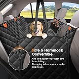 JOEJOY Dog Car Seat Cover Hammock Back Seat with Mesh Window Side Protection view 3