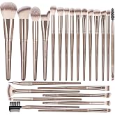 MAANGE Makeup Brush Set 23 Pcs Makeup Brushes Premium Synthetic Make up brushes Professional Face Powder Blush Pointed Eyeshadow Blending Brush Gifts for Women/Girls(Champagne)