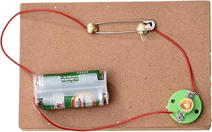 ProjectsforSchool Simple Electric Switch School Science Project Working Model, DIY Kit, Science Game (Multicolored)