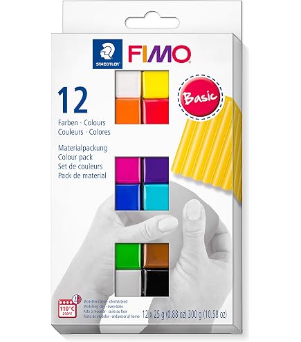 Fimo 8020 – 26 – Pasta Zum Modellieren & Backen, Trocknend, Weich, 8 Portionen, Leuchtende Farben