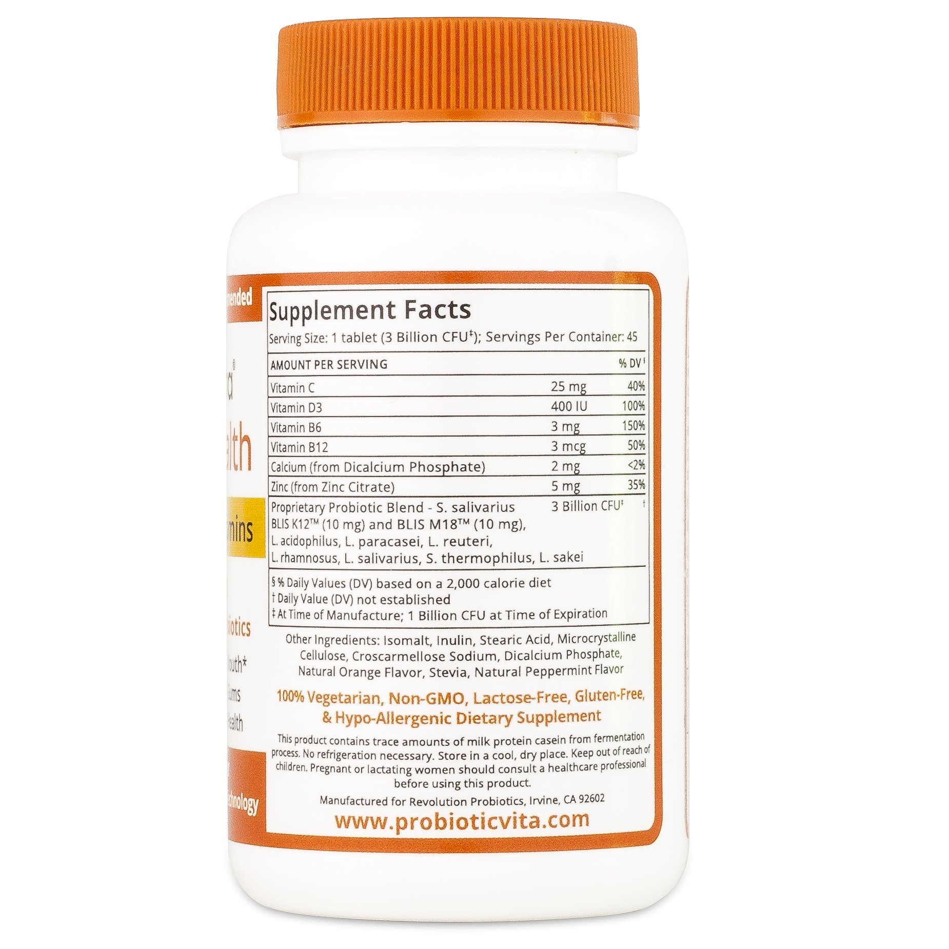 Galleon Dental Health Probiotics With Vitamins Eliminates Bad