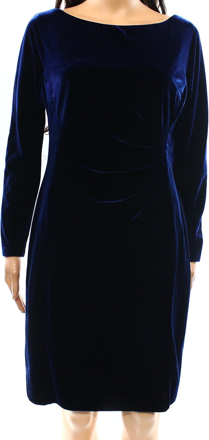 ralph lauren long velvet dress