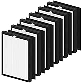 VEVA 9000 Premium Replacement Filter Compatible with VEVA ProHEPA 9000 Purifier,Including 6 Filters & 6 Carbon Filters