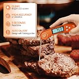 DOQAUS 3s Instant Read Meat Thermometer Backlit LCD Foldable Probe view 4