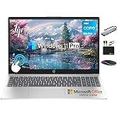 HP 2025 Business 15.6" HD Touch Laptop, 6-Core Intel i3 Processor (Upto 4.4GHz), 16GB RAM, 1TB Storage (512GB SSD+500GB Ext), Long Battery, MarxsolAccessory, Lifetime Microsoft Office, Win 11 Pro