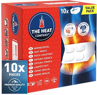 THE HEAT COMPANY Heat Wraps 10 Pieces Value Pack Extra Warm 12 Hours