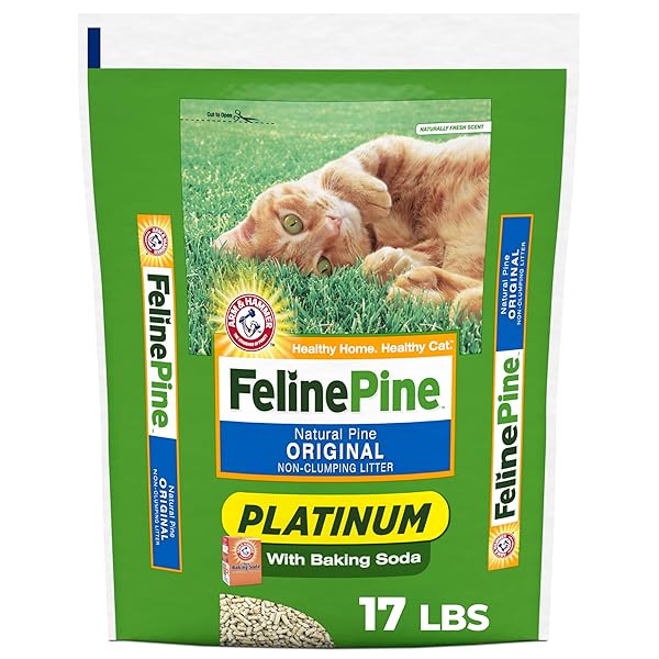 FELINE PINE PLATINUM NON-CLUMPING CAT LITTER, FELINE PINE...