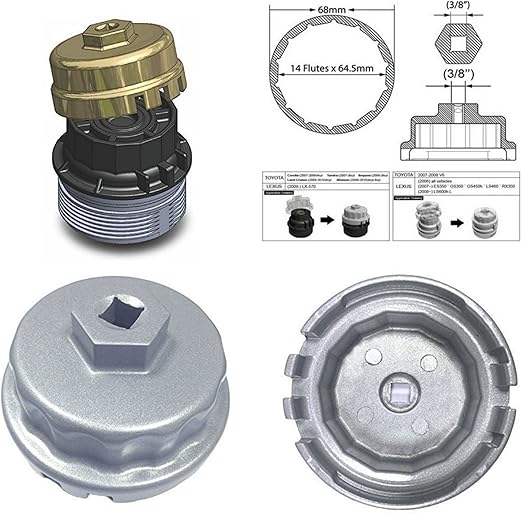 Bestong CarStyling Oil Filter Wrench for Toyota Lexus