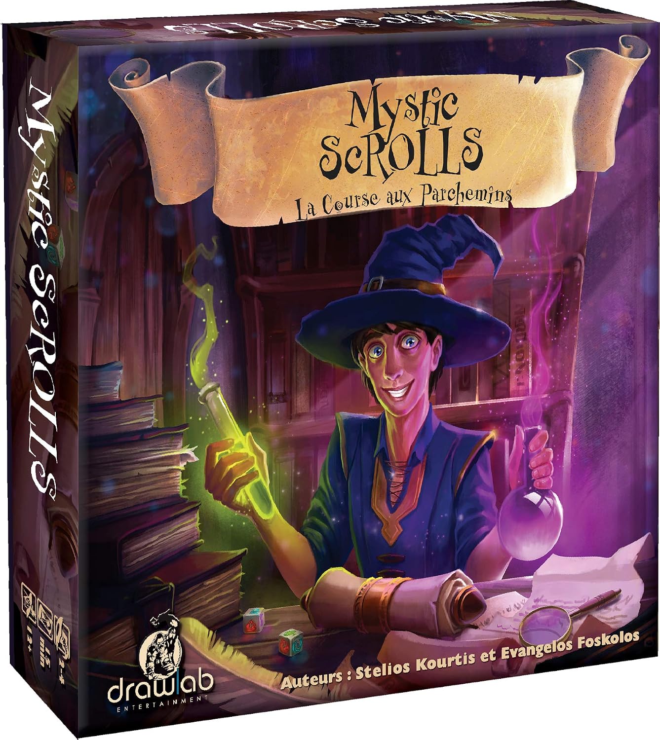Asmodee - Mystic Scrolls: The Parchment Race, 2-4 Players, Age 12+, Mehrfarbig