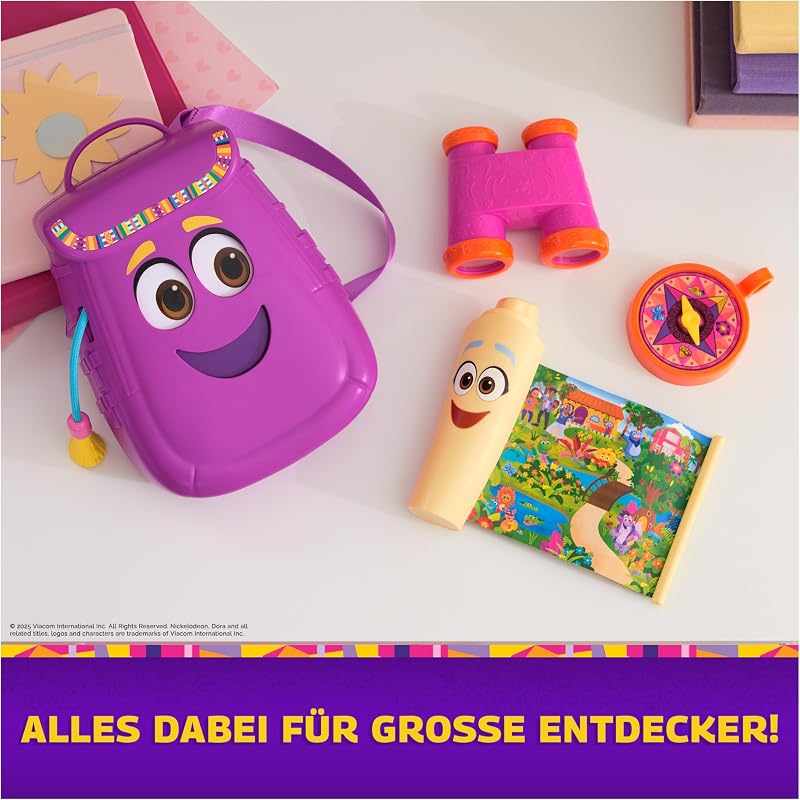 - Mein Abenteuer Rucksack - interaktiver Rucksack mit Landkarte, Fernglas, Kompass, inspiriert von der beliebten TV-Serie, für fantasievolles Rollenspiel für Kinder ab 3 Jahren — Foto 3 von 8