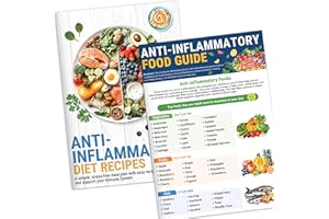 HAMIEW Set 2 Anti Inflammatory Diet Foods List, The Anti Inflammatory Diet And Action Plan Brochure, Nutrition Grocery, Foods To Eat-Avoid, Recipes Guide For Beginners, Healthy Nourishing Plan, Antioxidants
