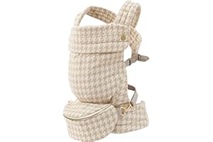 ·NEST BLANCHE· Ergonomic Baby Carrier for Newborns to Toddlers (7-35 lbs) with Adjustable Straps and Belt Bag – Comfortable, Versatile, and Stylish Babywearing Solution