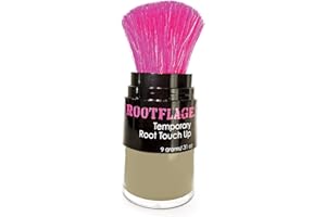 Rootflage Root Touch Up Hair Powder - Temporary Hair Color, Gray Coverage, Root Concealer, Thinning Hair Filler, Dry Shampoo- Kabuki Applicator - Dirty Blonde (Smoky Blonde)