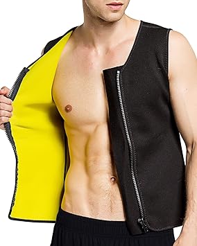LiGG Herren Tank Top Taille Shapewear Waist Trainer Neopren Saunaweste Sauna Schwitzanzug Körperformer für Gewicht Loss Figur