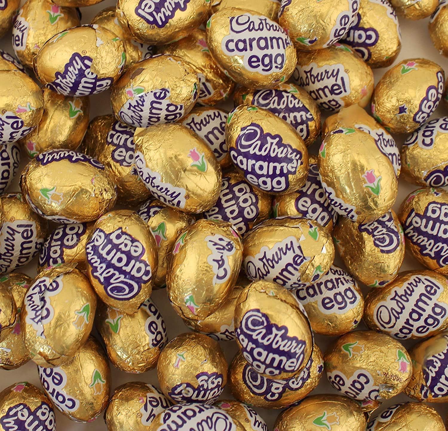 LaetaFood HERSHEY'S Extra Creamy Milk Chocolate Eggs Candy (2 Pound Bag)