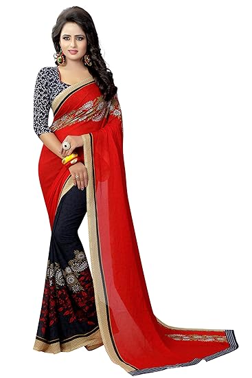 Georgette with Blouse Piece Saree