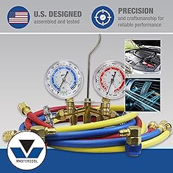 Mastercool 66661 2-Way Brass Manifold Gauge Set