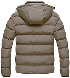 CREATMO US Mens Puffer Jacket Winter Parka Puffer