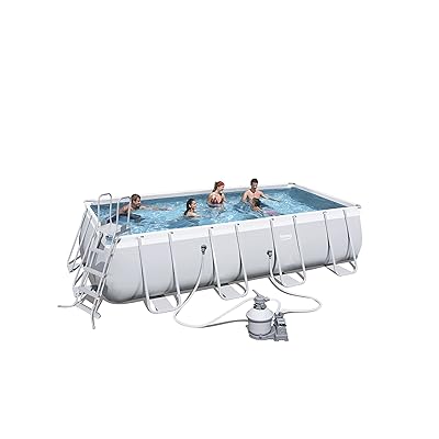 Bestway Rectangular Frame Pool Set con Bomba y Chile | Ubuy