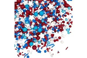 Sprinkles | Blue Sprinkle | 4 Ounces | Jimmies | Sprinkle | Manvscakes, Chocolate Flavor, Non Toxic