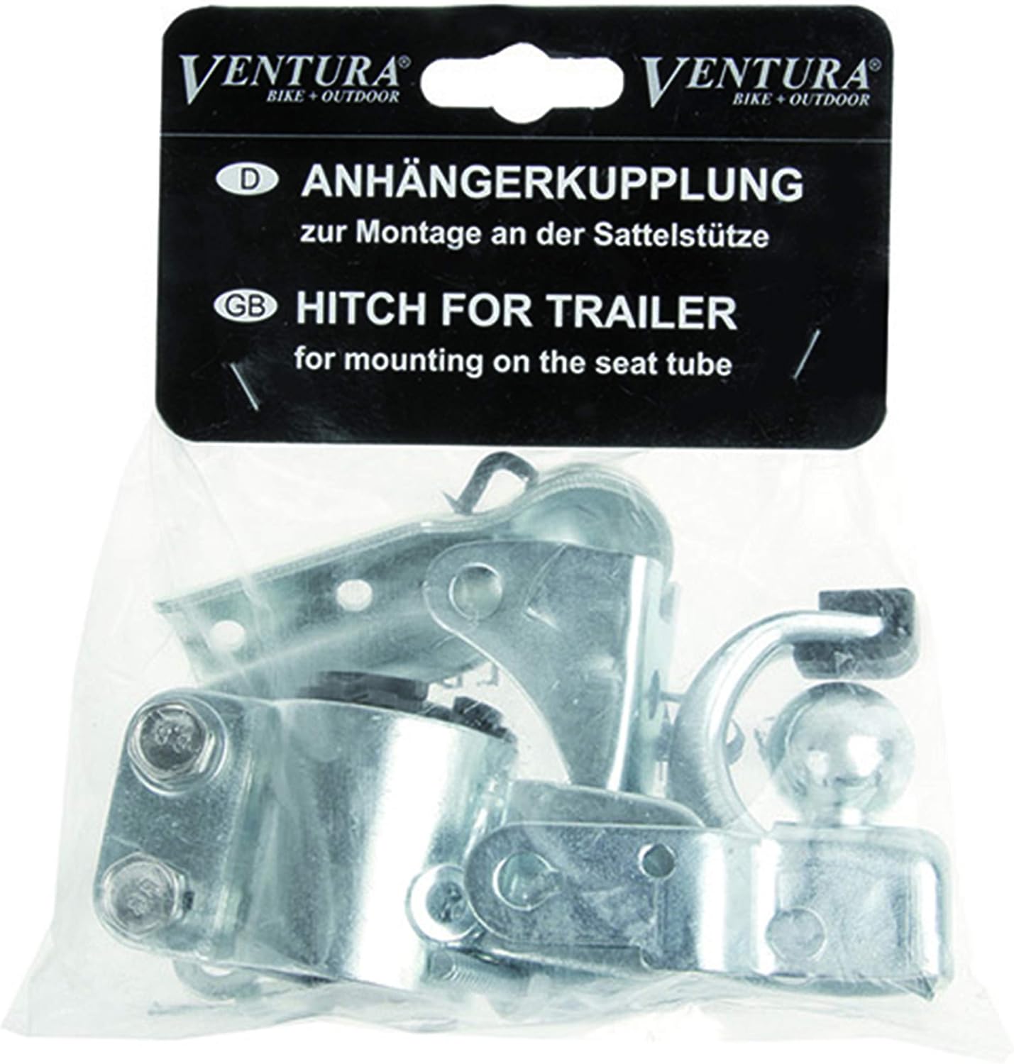 ventura zinc coated bicycle trailer hitch