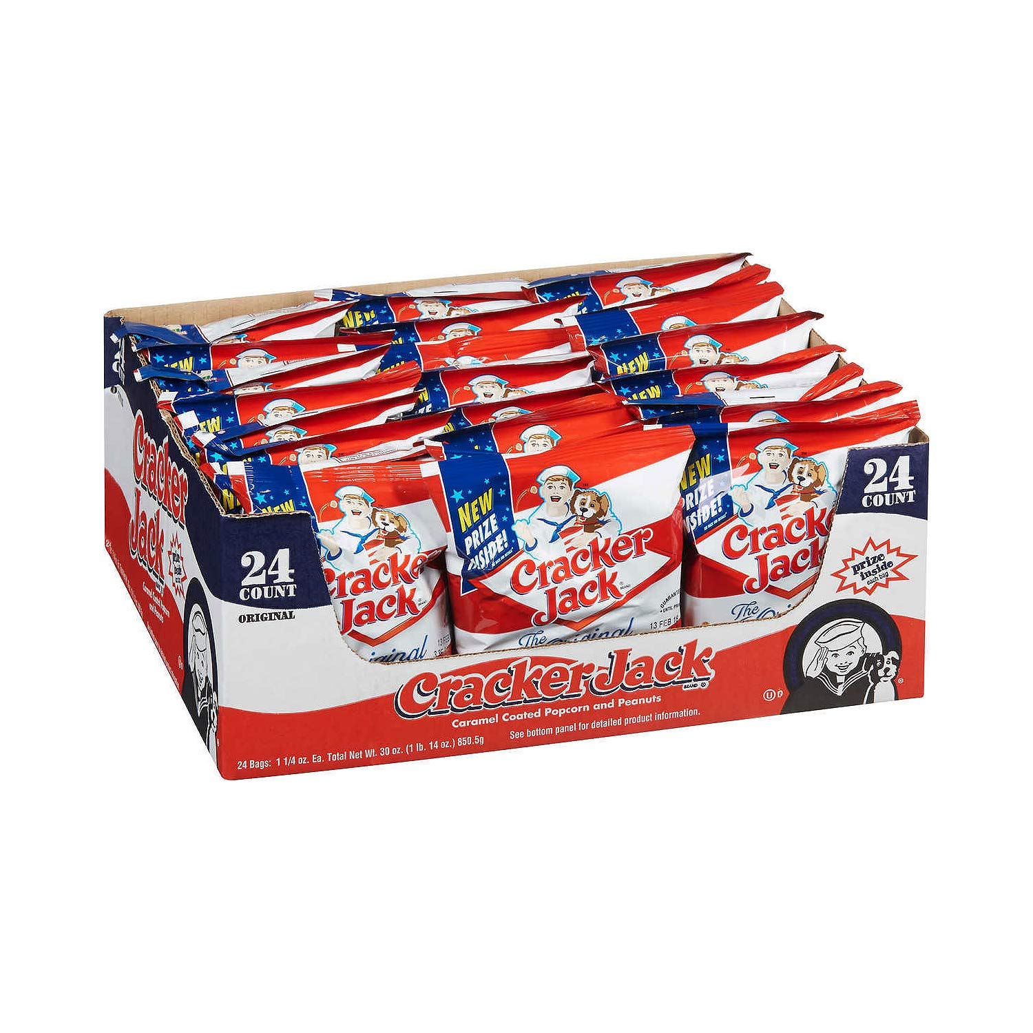Amazon Com Cracker Jack 24 1 25 Oz Bags Original From Manufacturer Bulk Discount Available