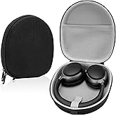 Linkidea Headphones Carrying Case Compatible with Bose QC Ultra II/45/35 II, 700, AE2w, SoundLink, SoundTrue, Protective Hard Shell Travel Bag with Cable, Charger Storage (Black)