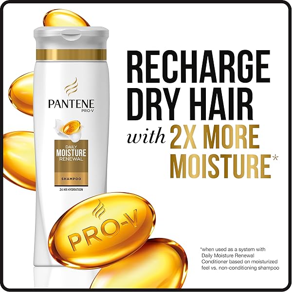 PANTENE PRO-V DAILY MOISTURE RENEWAL SHAMPOO, 1.7 FLUID OUNCE