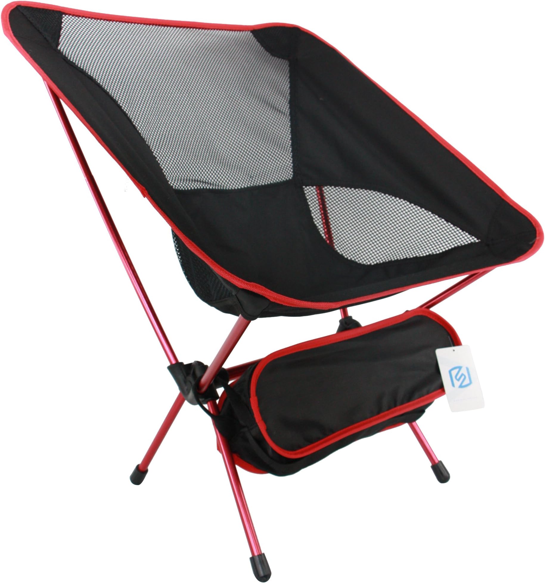 Ashviee Easy Chair, Ultralight Portable Folding Camping Chair, Super Lightweight for Outdoor Activities (Red)