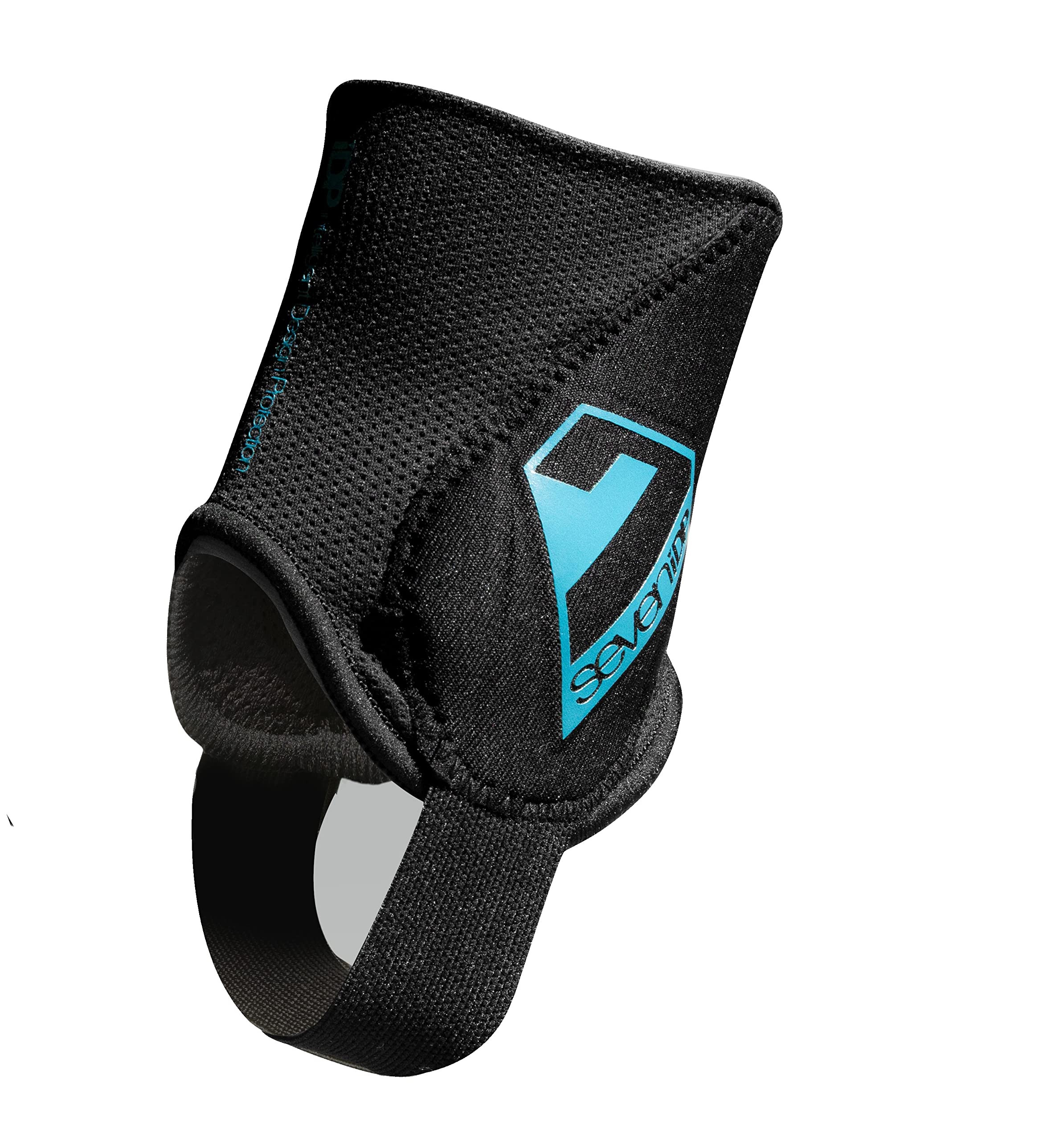 7 iDP Control Ankle Protector for Mountain Biking, Downhill, Enduro & More - Black & Blue (Small/Medium)