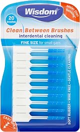 Wisdom Clean Between Interdental Brushes Fine Blue 20 Pack