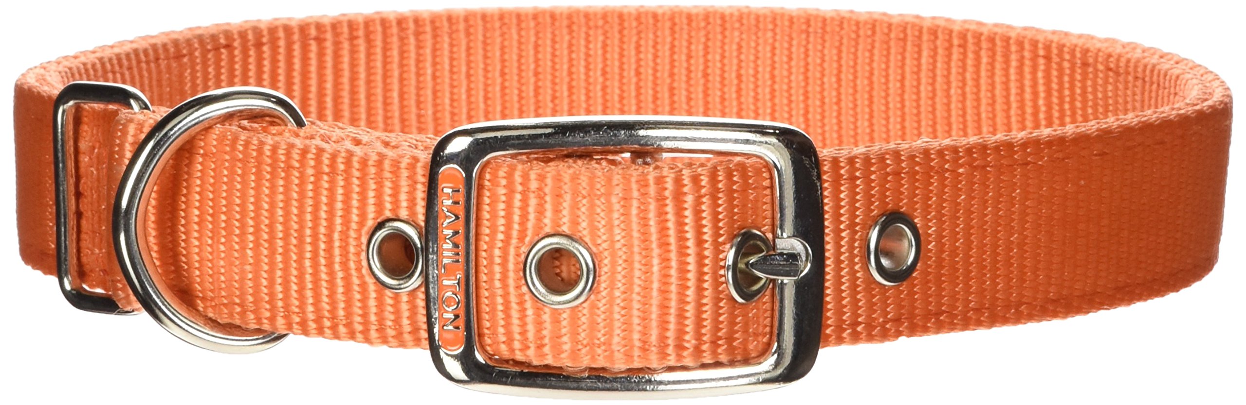 Hamilton Thick Nylon Deluxe Dog Collar, 1Inch by 24Inch Double, Mango Orange eBay