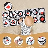 Vicloon Baby Bath Cloth Book Black White High Contrast Foldable Soft Fabric view 3