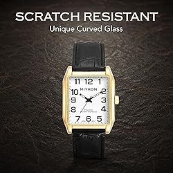 Miykon Vintage Watches for Men - Tank Square Gold