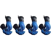 Caiman Premium Split Cowhide MIG/Stick Welding Gloves,Fleece Lining,Kontour Design,Kevlar Stitching,Blue/Black,Large (1506)