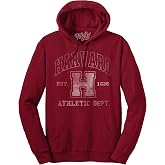 Tee Luv Men's Harvard Est 1636 Athletic Department Pullover Hoodie | Distressed Harvard University Hooded Graphic Sweatshirt, Drawstring Hood, Long Sleeve College Sports Hoodie