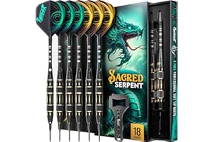 IgnatGames Premium Soft Tip Darts – 6/12 Pack Brass Barrels with Aluminum Shafts, 16 GlideXPro Flight Set, Tool Kit, Giftable Case & 100 Extra Tips