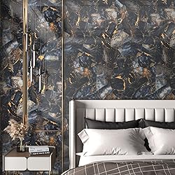 Black/Purple Marble Contact Paper for Countertops