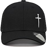 Christian Hats for Men Women,Jesus 3 Nail Cross Hat Christian Religious Gifts for Birthday/Christmas