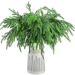 Jutom 12 Pcs Christmas Norfolk Pine
