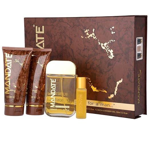 Mandate 4 Piece Gift Set Eau de Toilette 100ml & 20ml, 150ml