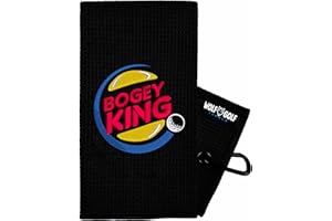 Wolf Golf Towels Bogey King Golf Towel | Embroidered in USA | Golf Accessories for Men or Women