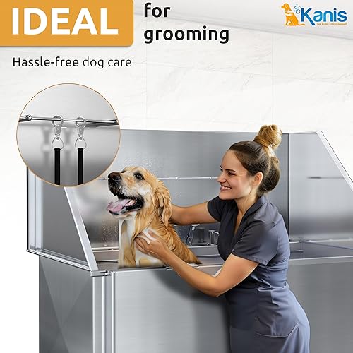 KANIS Professional Stainless Steel Dog Bathing Station Grooming