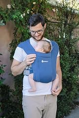Ergobaby Embrace Baby Carrier Newborn Birth Front Inward Navy view 5