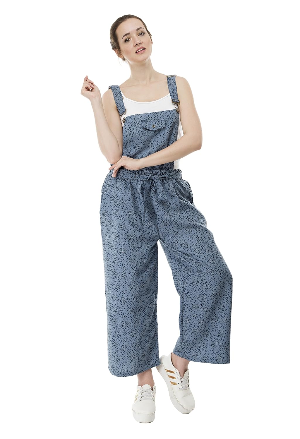 sequend premium cotton blue star printed dungaree (34)