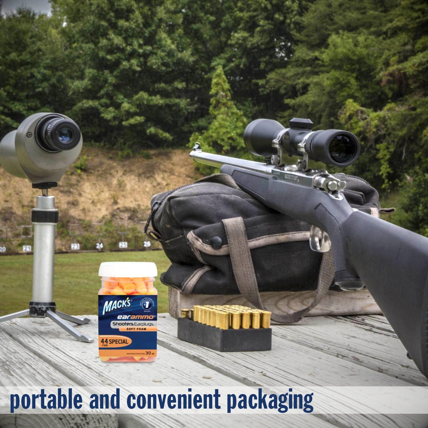 Mack's Ear Ammo Shooting Ear Plugs – Soft Foam, 44 Pair – Shooting Ear Protection for Hunting, Tactical, Target, Skeet and Trap Shooting : Sports : Sports & Outdoors
