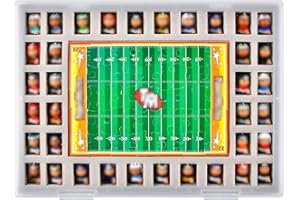 Xuerdon Toys Collector Box Compatible with Teenymates for Party Animal Football Baseball Basketball Hockey Series Mini Figures, Storage Organizer for Blind Bags Set Mystery Pack (Case Only) -White