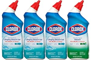Clorox Toilet Bowl Cleaner with Bleach Variety Pack - 24 Ounces - Pack of 4 (Package May Vary)
